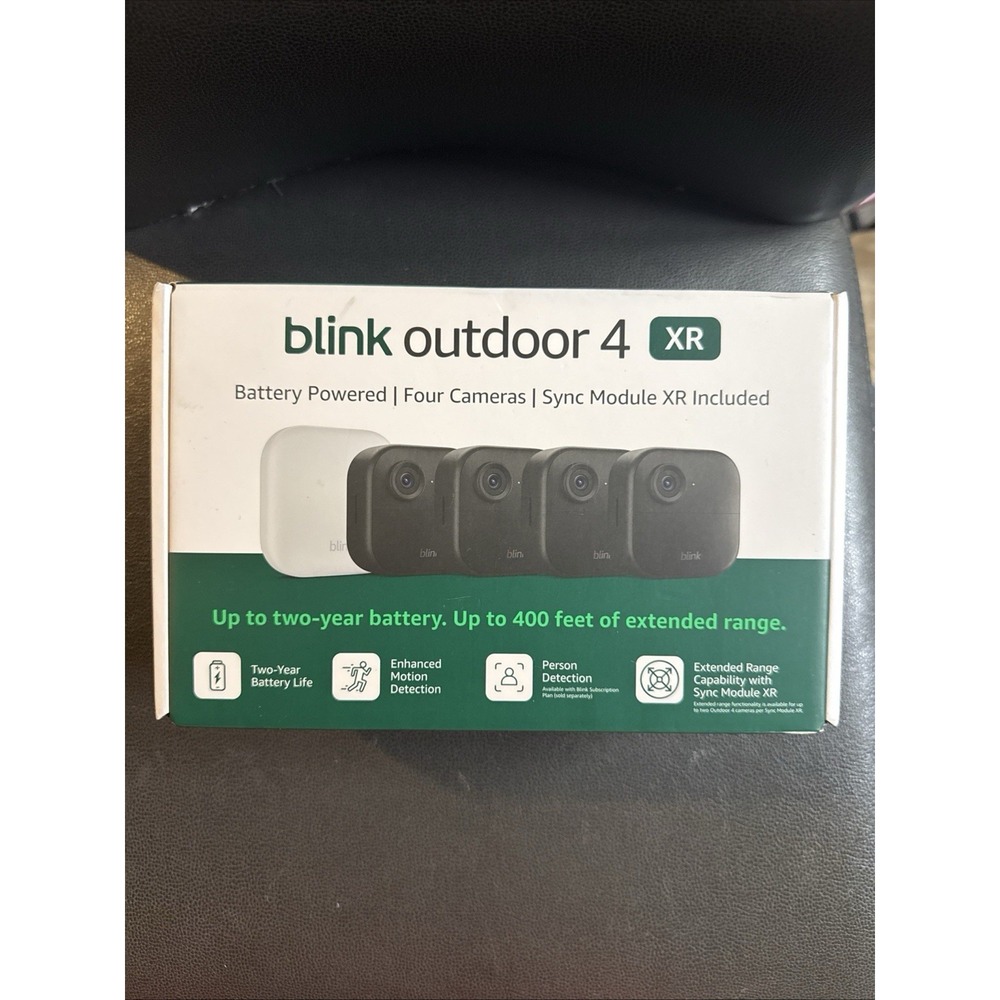 Blink Outdoor 4 XR 4-Camera Smart Security System Battery Powered *NEW SEALED*